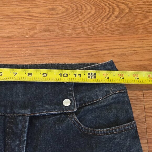 Dolce & Gabbana Womens 28 Jeans 4 Button Snap Zip Fly Acid Wash Flared Inseam 29 - Picture 10 of 15